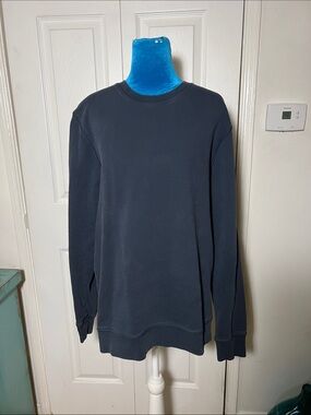 ASKET The Sweatshirt Cotton Navy Crew Sweatshirt Women’s Large